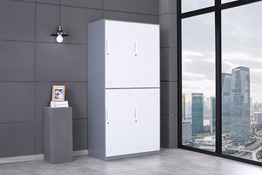 上海办公家具定制,四门更衣柜
