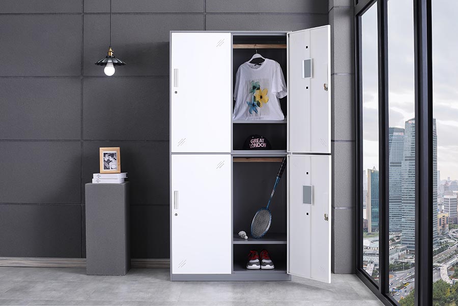 上海办公家具定制，四门更衣柜